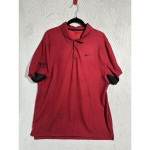 Nike Tiger Woods Collection Polo Shirt Mens XL‎ World Golf Hall of Fame Dri Fit